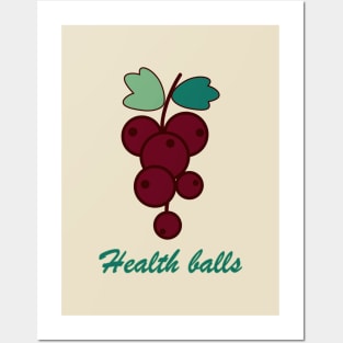 Health blackberry balls Posters and Art